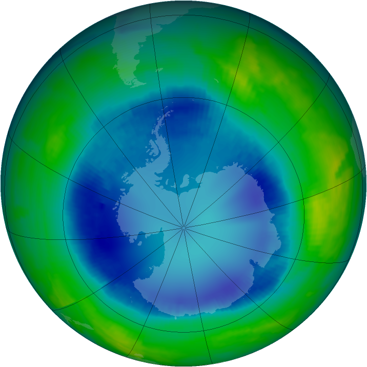Ozone Map 1996-08-18